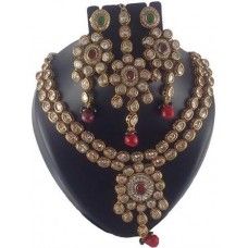 High End Real kundan 22k Gold Plated necklace set 